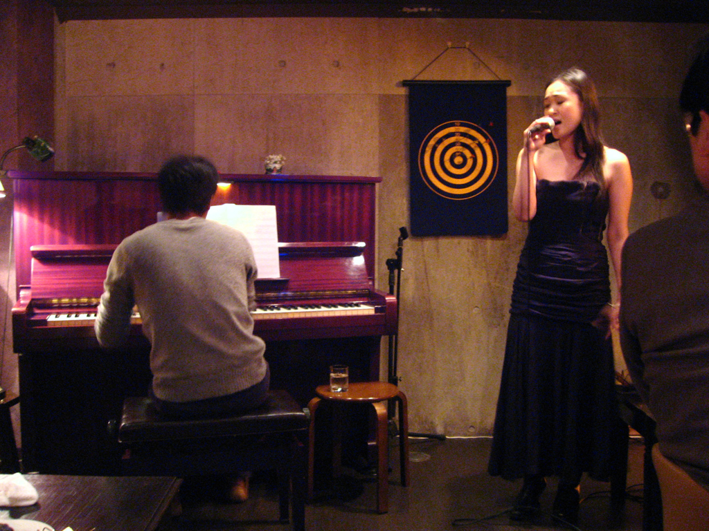 Figure 1: Vocalist Kunie Kai and pianist Yuichiro Aratake at A-Un in 2008