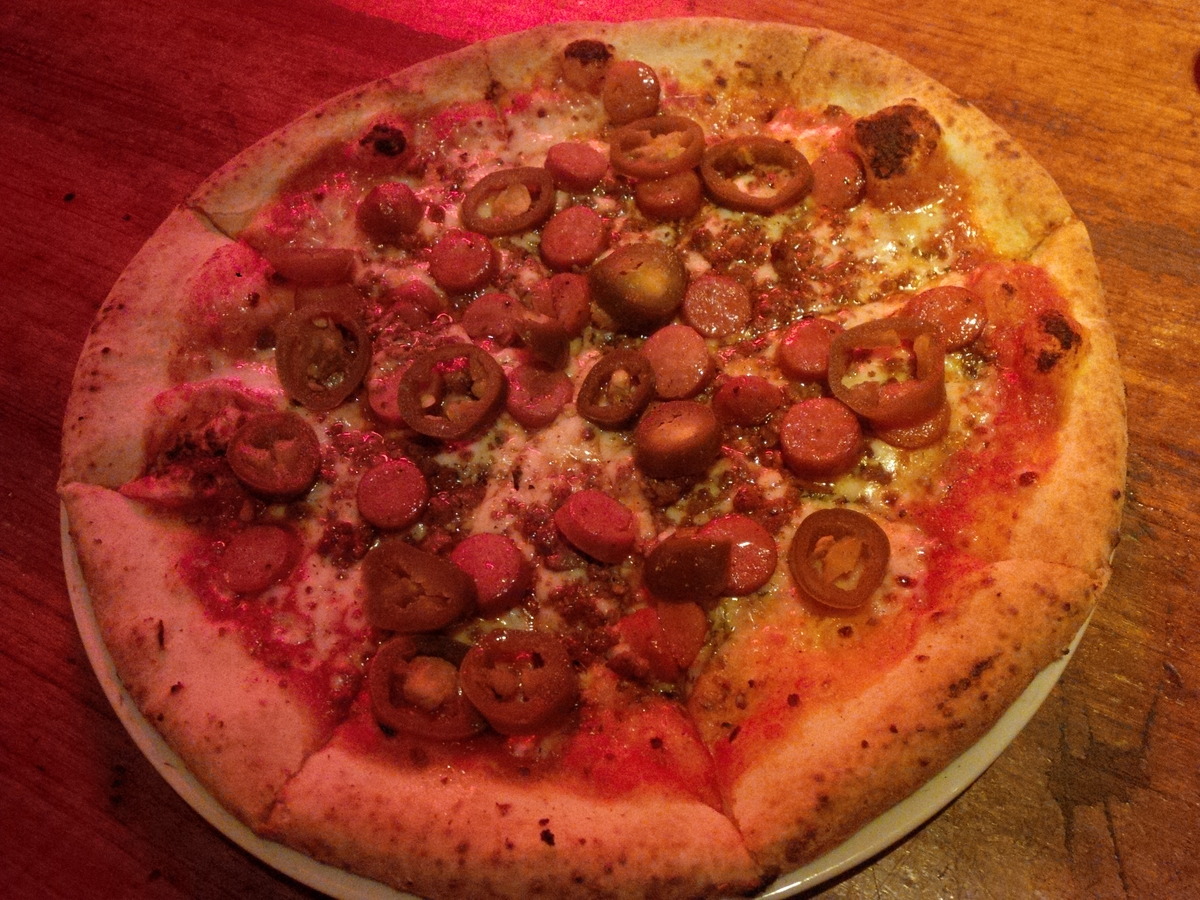 Figure 32: Mexican pizza with jalapeno at Cafe Cotton Club (July 2016)