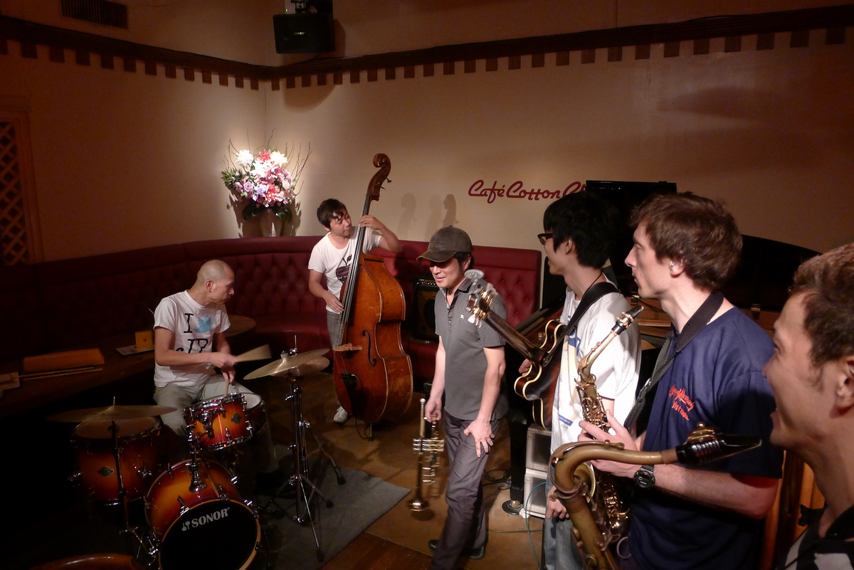 Figure 19: All-night jazz jam session at Cafe Cotton Club with Keiji Matsushima on trumpet (August 2012)