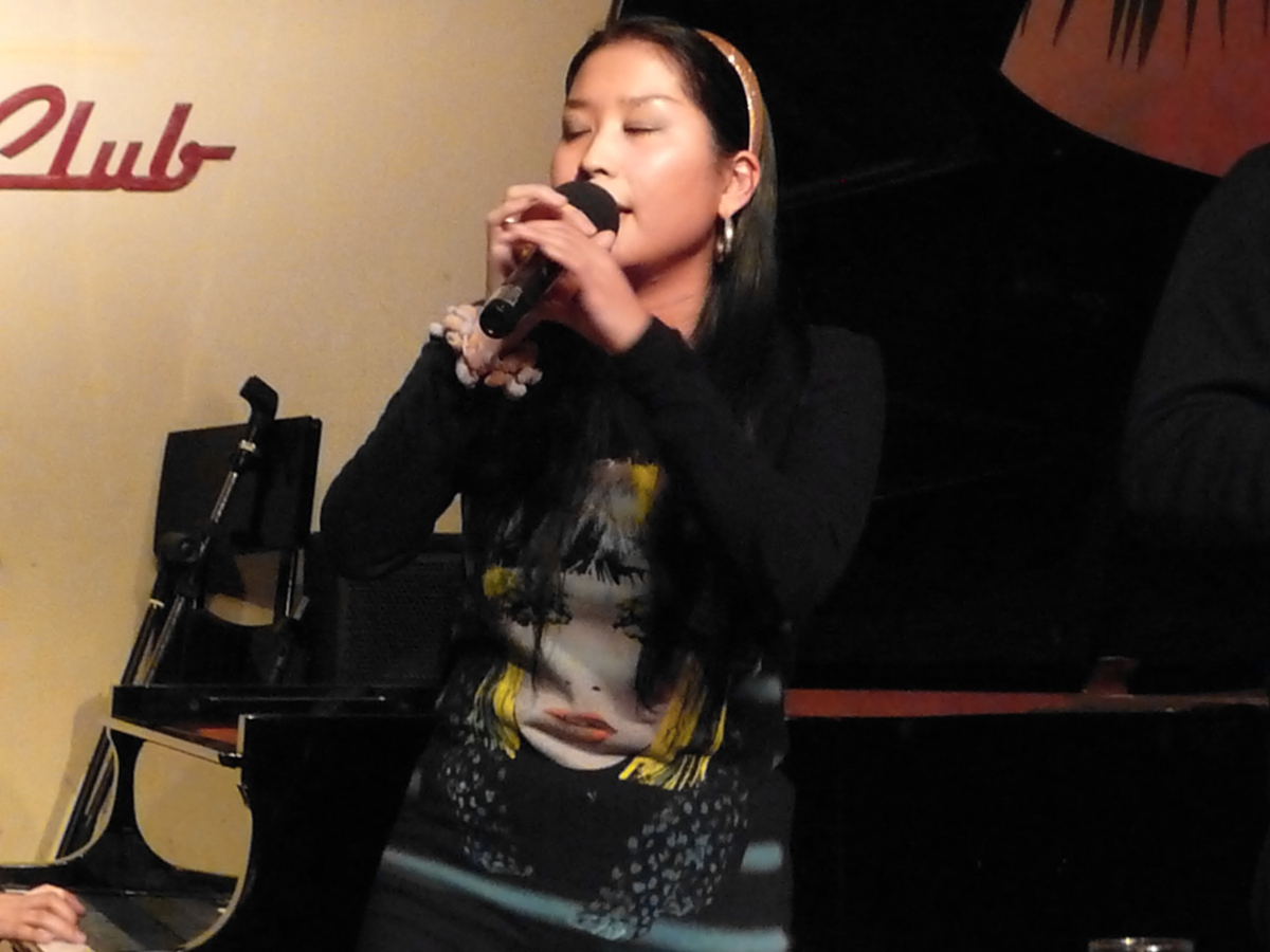 Figure 16: All-night jazz jam session at Cafe Cotton Club with vocalist Nobuko Baal (January 2011)