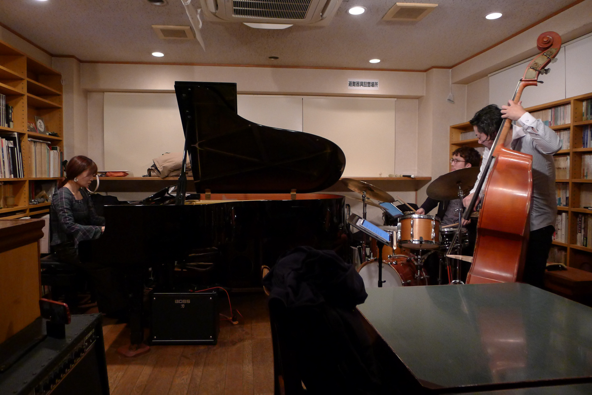 Figure 5: Yusuke “Lawson” Yamada (drums) Trio with Sayaka Kishi (piano) and Satsuki Kusui (bass) at In F in February 2025