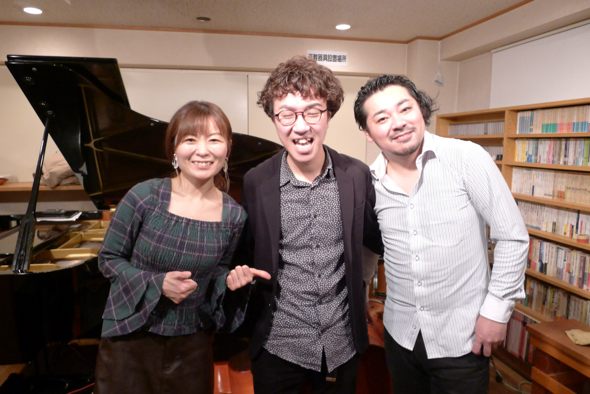 Figure 6: Sayaka Kishi (piano), Yusuke “Lawson” Yamada (drums), and Satsuki Kusui (bass) at In F in February 2025