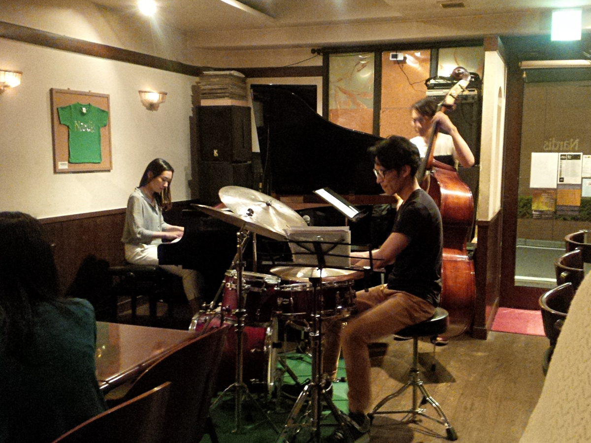 Figure 15: The Yuji Ito Trio with Naoko Tanaka on piano and Yuto Hirase on drums at Nardis in 2016