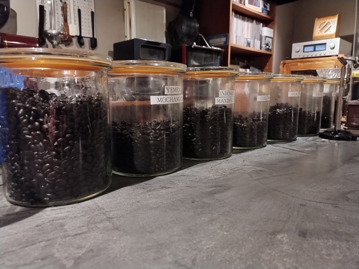 Figure 8: Hand-roasted coffee beans at On A Slow Boat To&mldr;