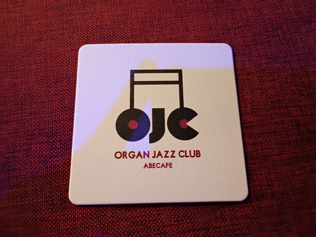 Figure 8: Coaster at Organ Jazz Club Abecafe