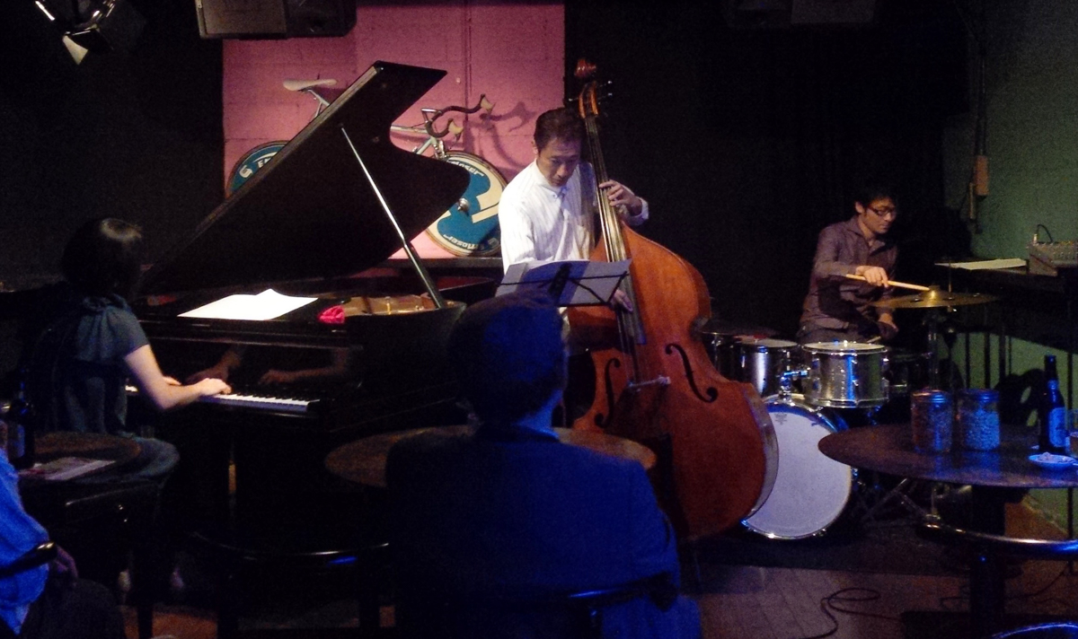 Figure 42: Akiko Toyama (piano) Trio with Muneyuki Sekiguchi (bass) and Masaki Akiba (drums) at Salt Peanuts in October 2013