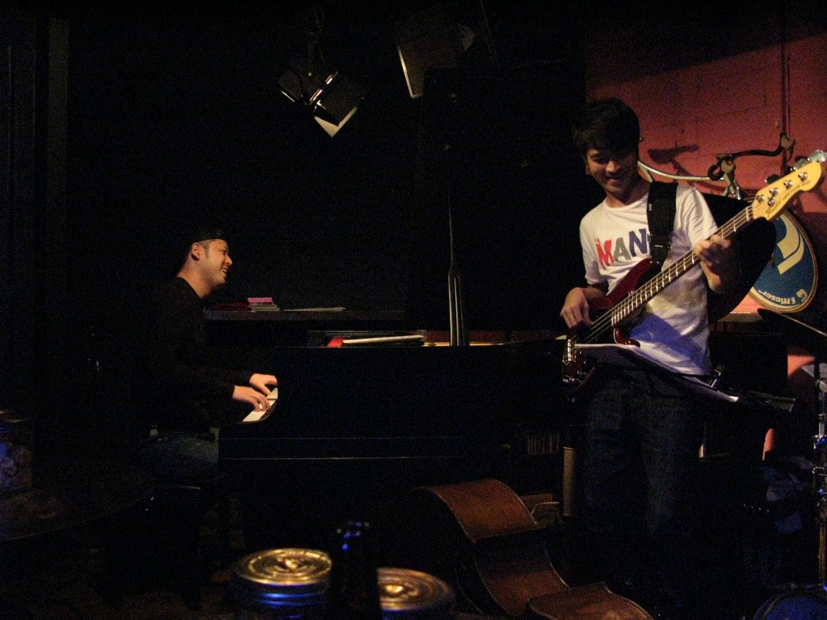 Figure 34: Yasumasa Kumagai (piano) and Takuya Sakazaki (bass) at Salt Peanuts in January 2013