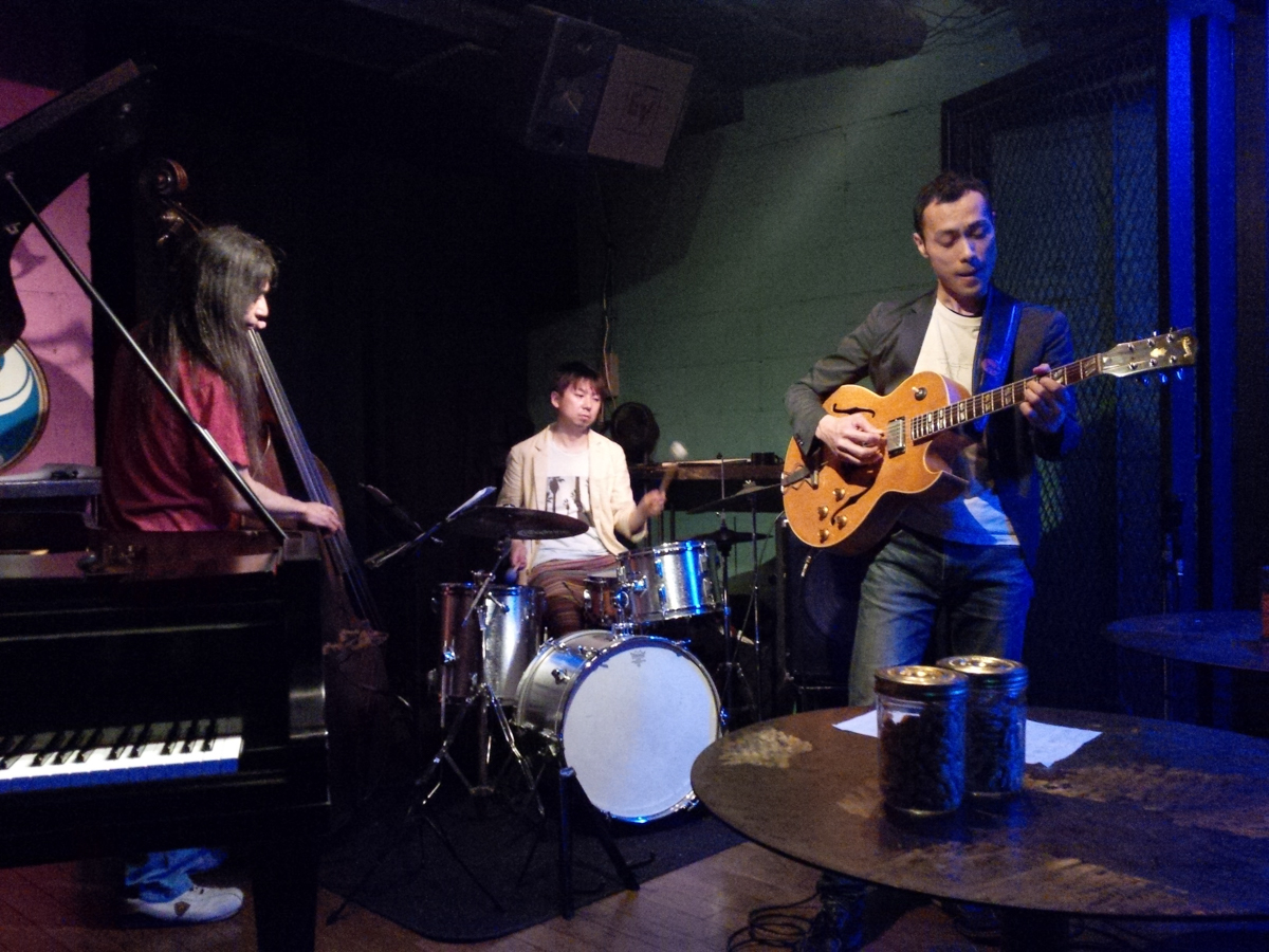 Figure 50: Yasushi Yoneki (bass), Sota Kira (drums), and Yudo Matsuo (guitar) at Salt Peanuts in May 2014