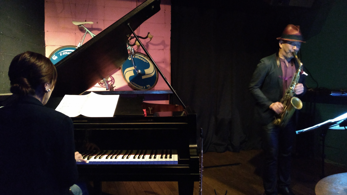 Figure 81: Akane Matsumoto (piano) and Seiji Tada (saxophone) at Salt Peanuts in 2018
