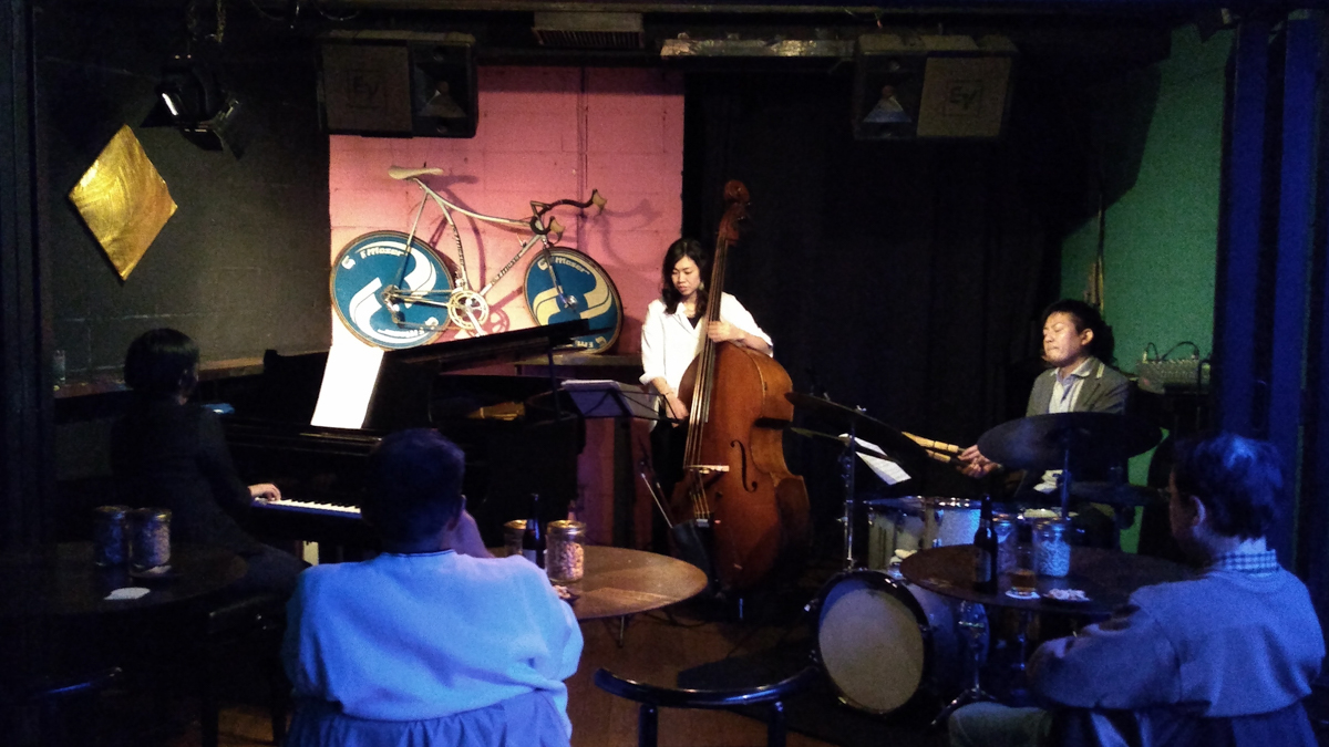 Figure 89: Yuki Ito (bass) Trio with Fumie Chiba (piano) and Yoshifumi Nihonmatsu (drums) at Salt Peanuts in December 2018