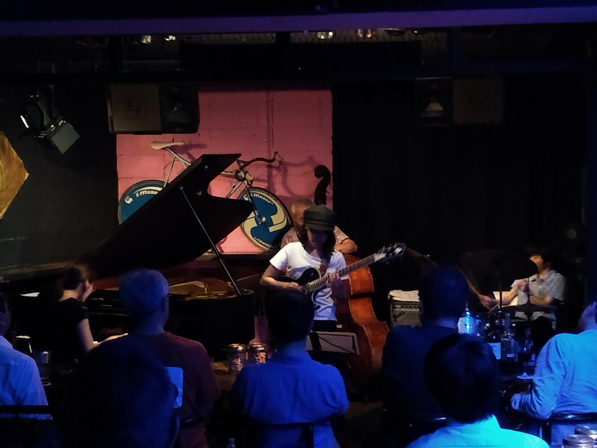 Figure 92: Fumika Asari (guitar) Quartet with Kanoko Kitajima (piano), Satoshi Kosugi (bass), and Yusuke Yaginuma (drums) at Salt Peanuts in June 2019