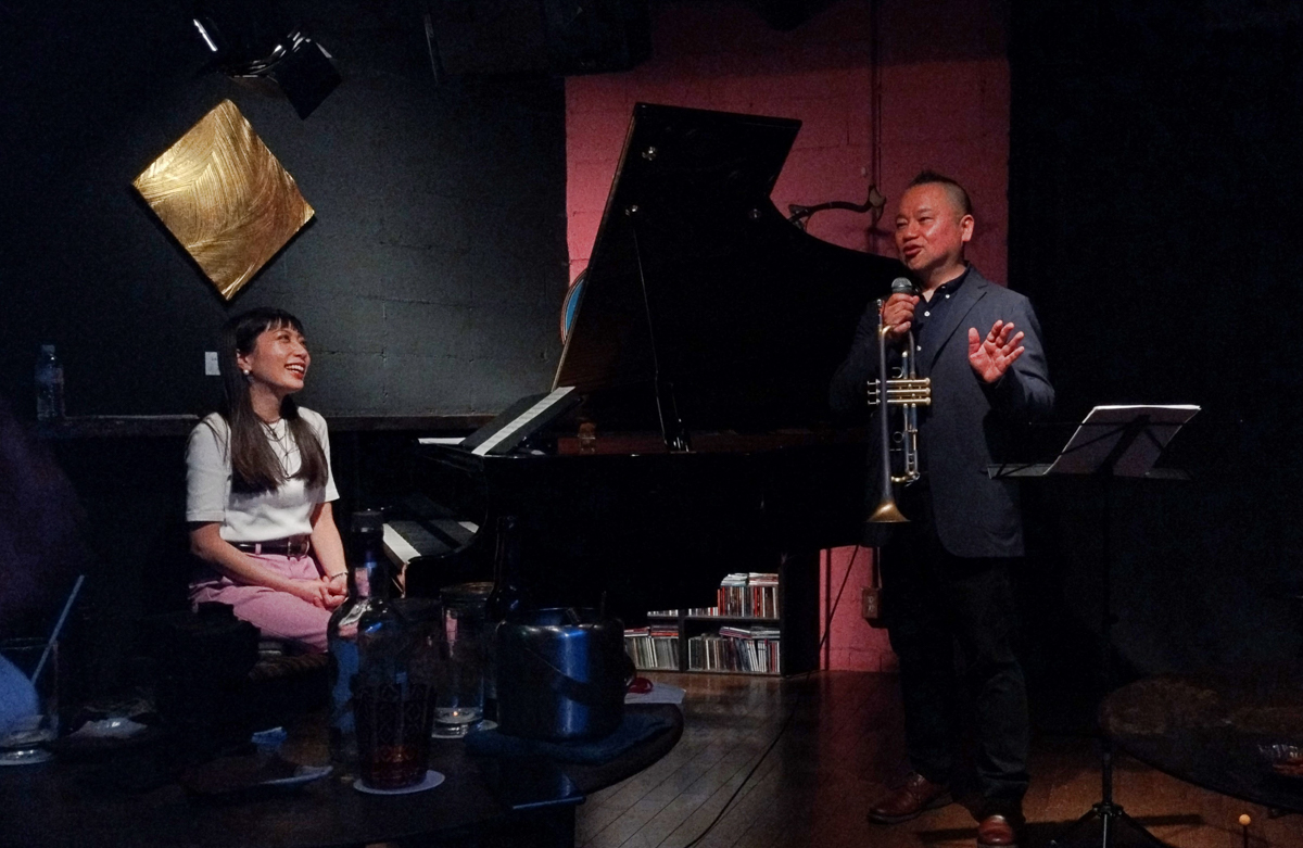 Figure 113: Akane Matsumoto (piano) and Hara Tomonao (trumpet) at Salt Peanuts in April 2024