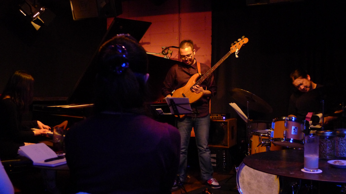 Figure 37: Harumi Nomoto (piano) Trio with Ryoji Orihara (bass) and Sohnosuke Imaizumi (drums) at Salt Peanuts in March 2013