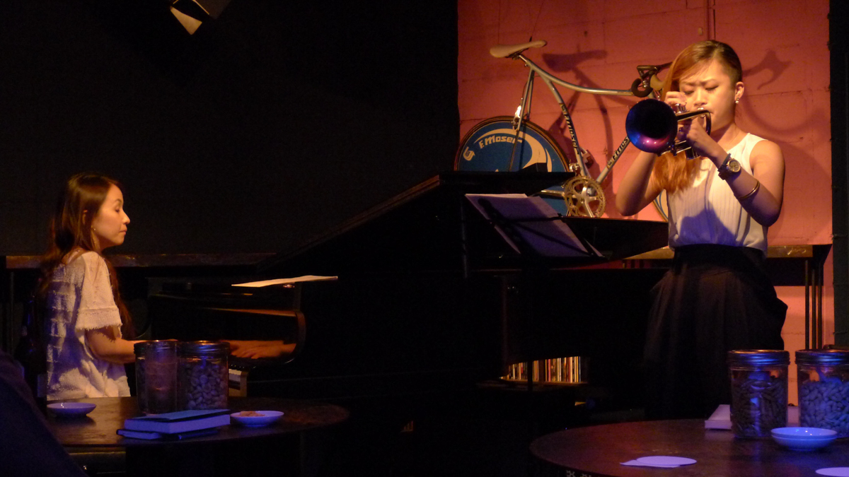 Figure 32: Hitomi Nishiyama (piano) and Hikari Ichihara (trumpet) at Salt Peanuts in 2013