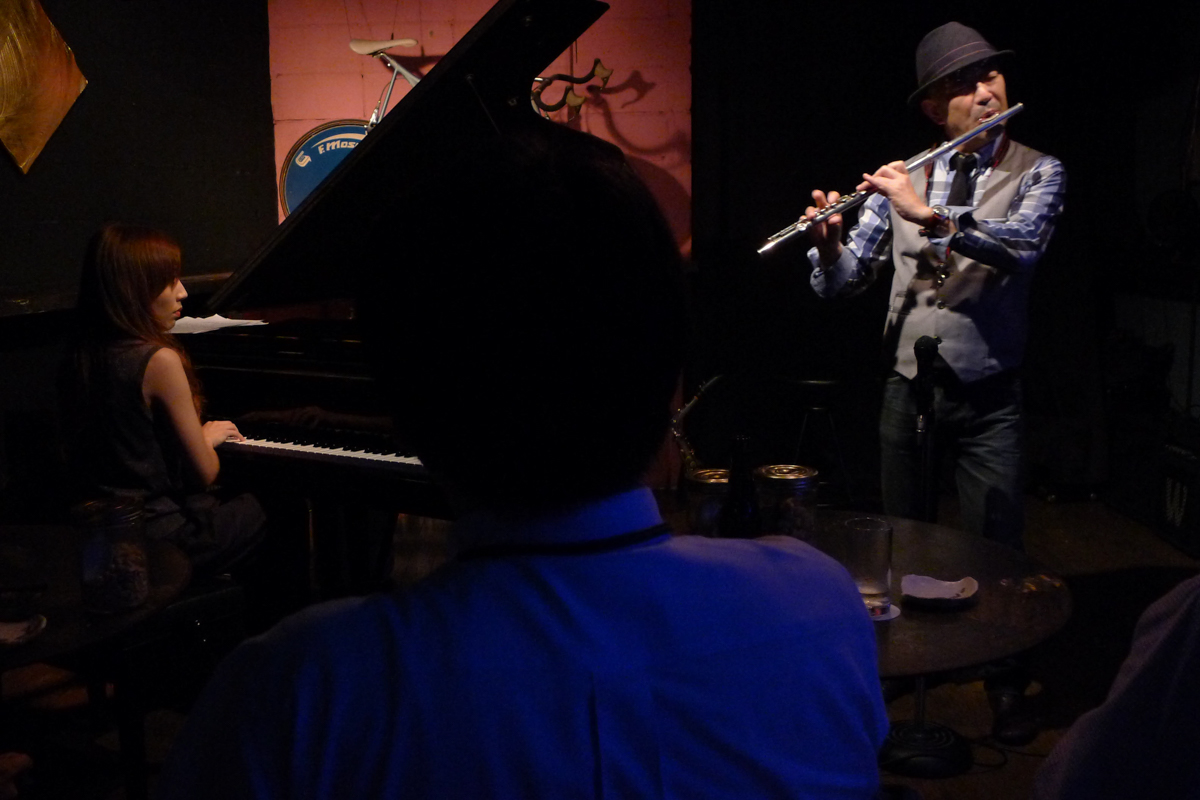 Figure 58: Akane Matsumoto (piano) and Seiji Tada (flute) at Salt Peanuts in September 2015