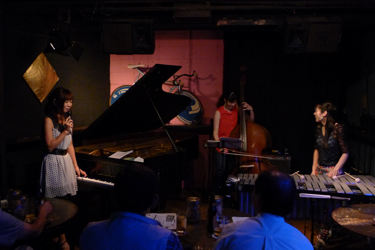 Figure 76: BaViPi Trio with Sayaka Kishi (piano), Yuki Ito (bass), and Kaori Nakajima (vibraphone) at Salt Peanuts in September 2017