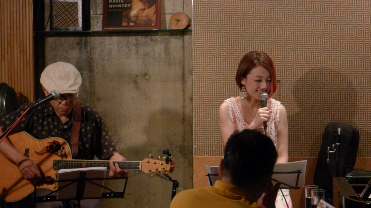 Figure 14: Mina Yamano (vocals) and Kazuhiko Obata (guitar) at Strings in July 2013