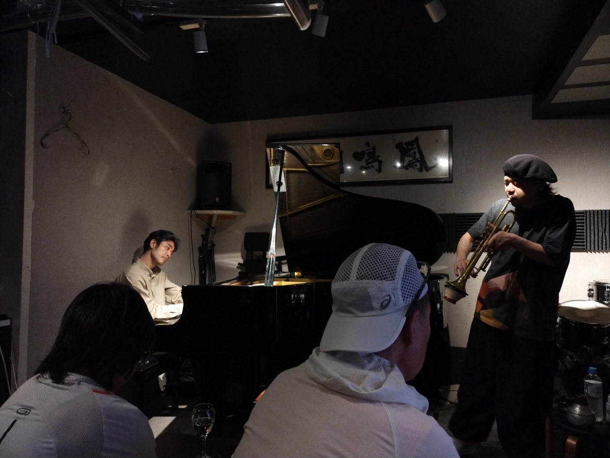 Figure 6: Shinpei Ruike (trumpet) and George Nakajima (piano) at Thelonious in April 2024