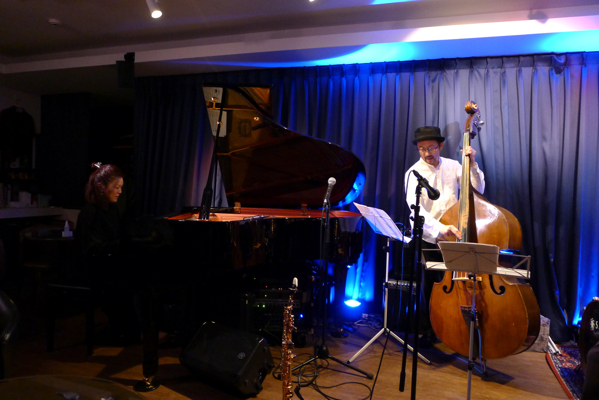 Figure 6: Wayne Shorter/John Coltrane Songbook Quartet with Takumi Nakayama (sax), Eriko Shimizu (piano), Yutaka Yoshida (bass), and Koichi Inoue (drums) at Velera (March 2025)