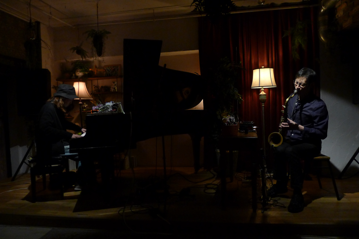 Figure 10: Ryosuke Hashizume (sax) with Ryo Sugimoto (piano) at Velvet Sun in April 2024