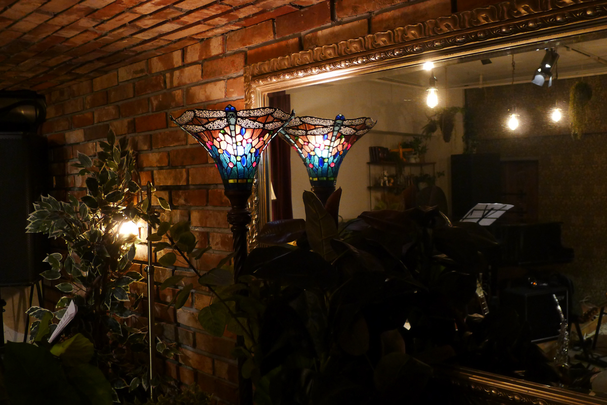 Figure 6: Light, bricks, and mirror at Velvet Sun